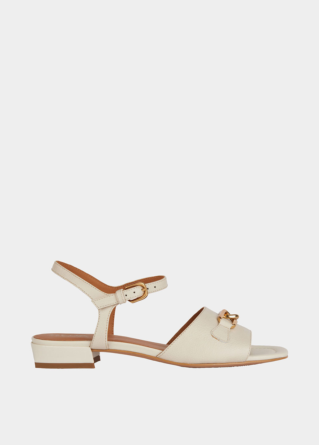 Молочные босоножки Geox с ремешком с цепочками