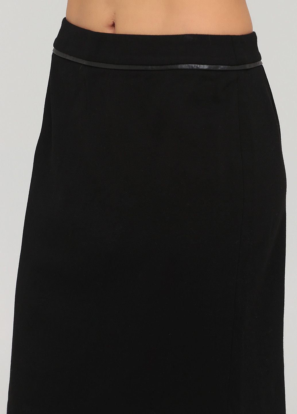 Черная кэжуал однотонная юбка Talbots