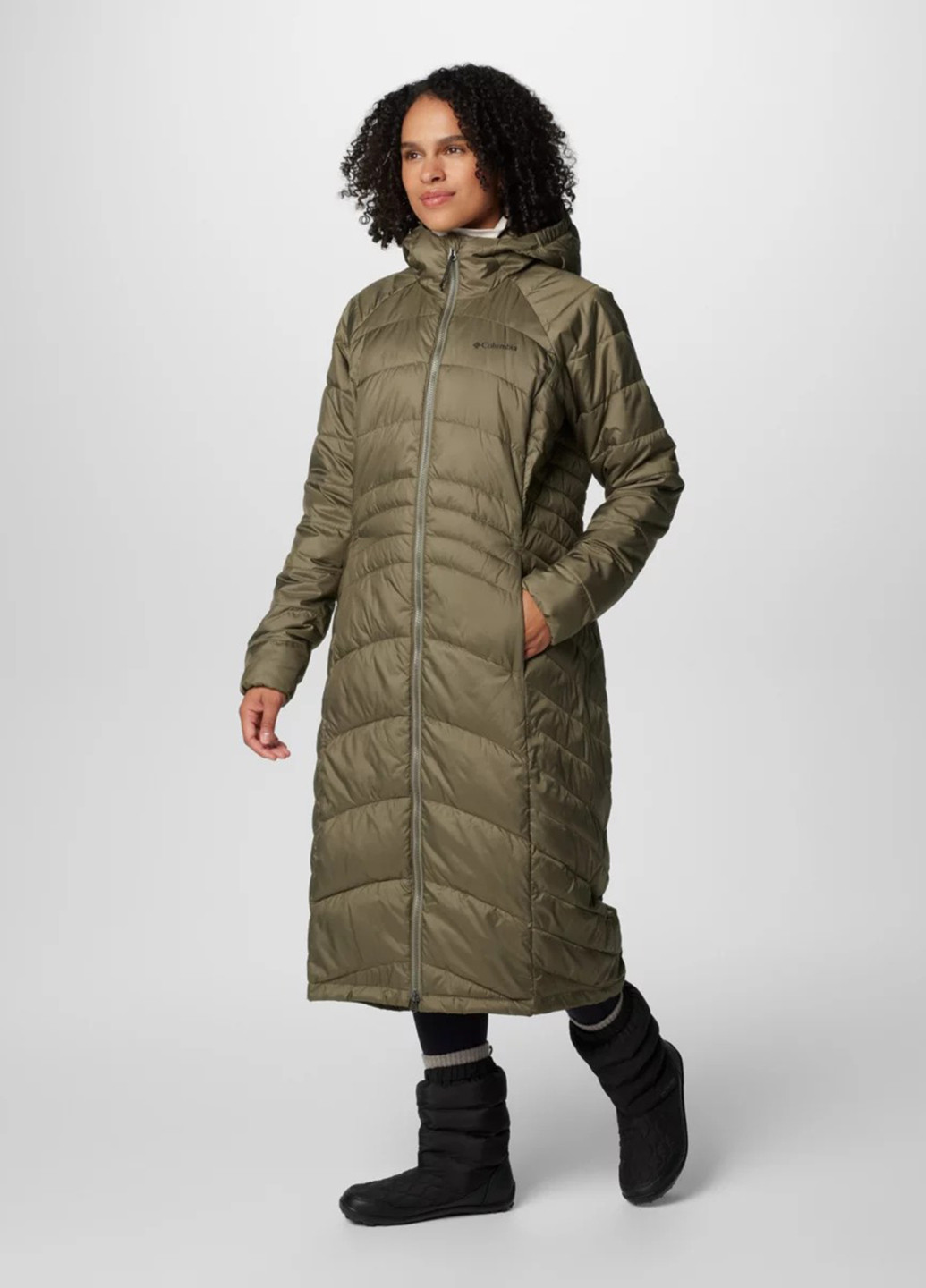 Оливкова демісезонна куртка Columbia