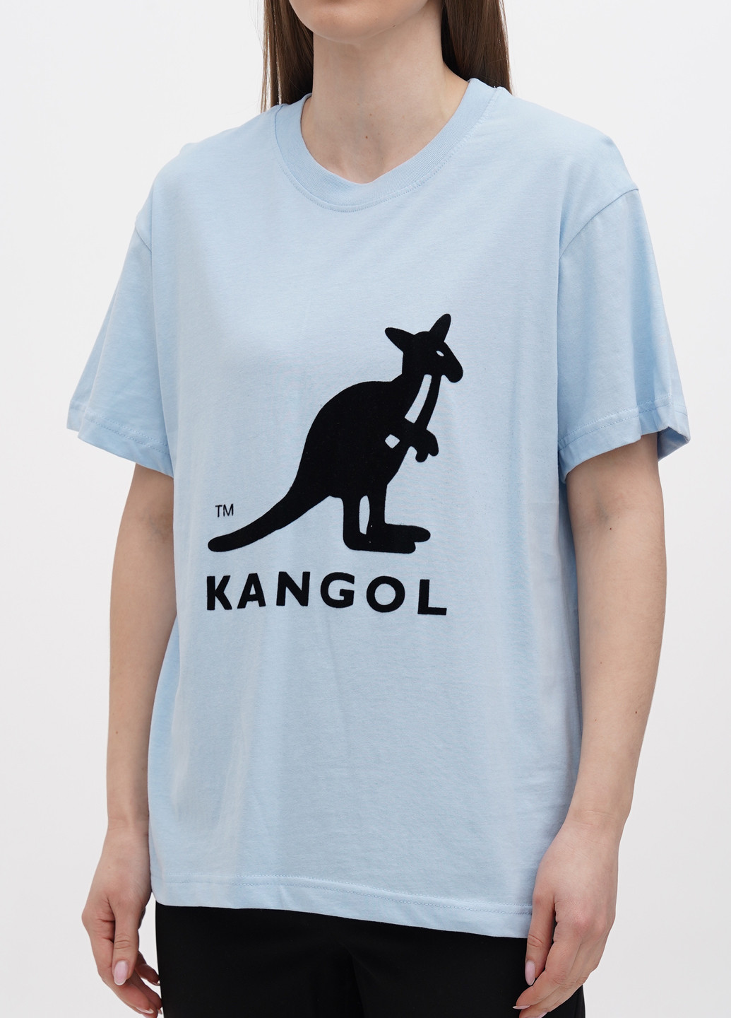 Голубая летняя футболка Kangol