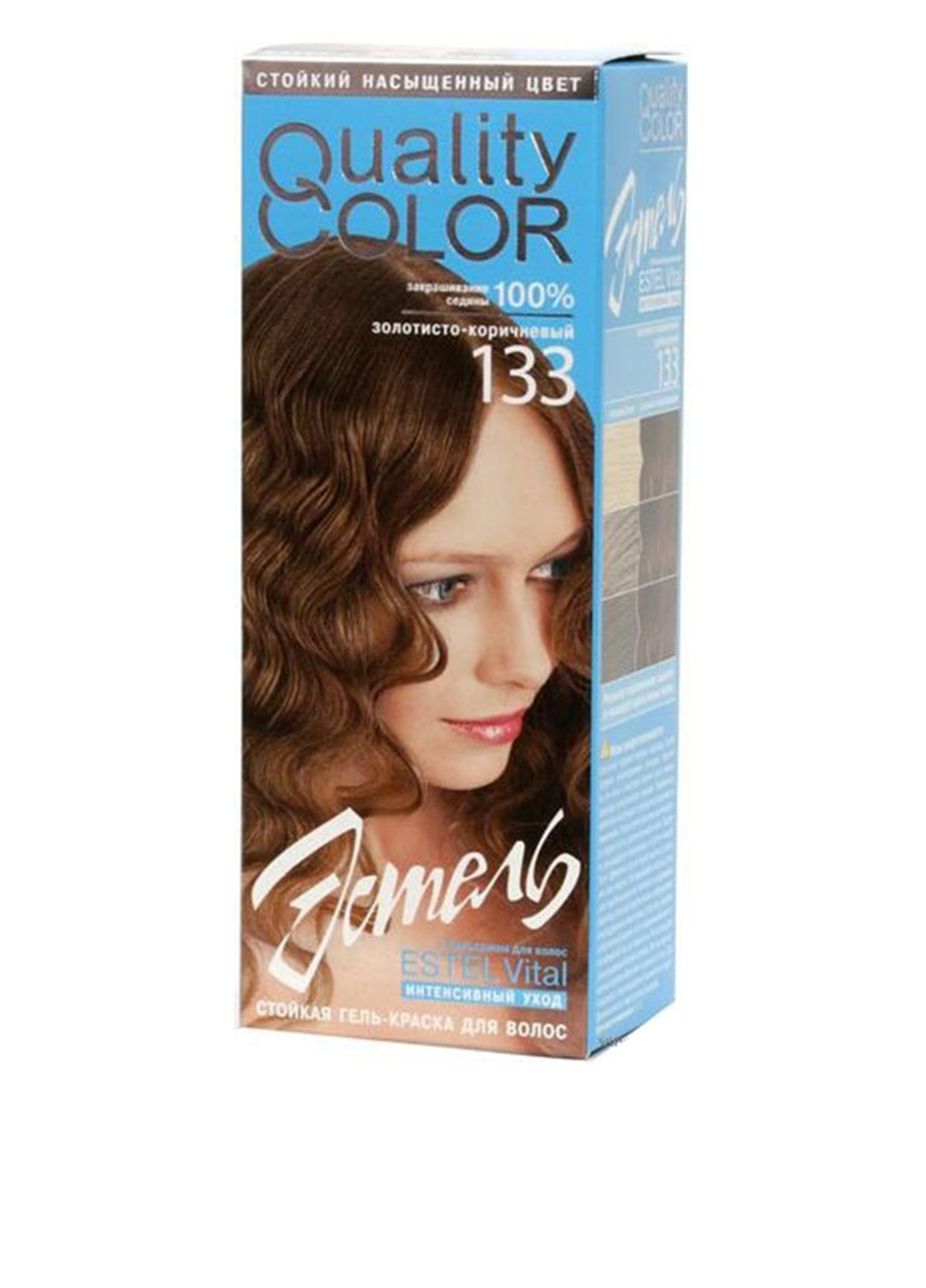 133, гель-фарба для волосся Vital Quality Color №133 (золотисто-коричневий) Estel (75101068)