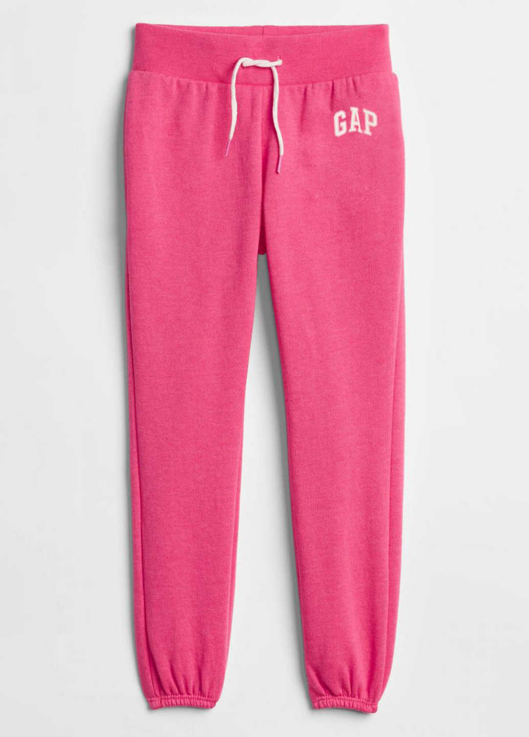 Костюм (худи, брюки) Gap логотип розовый футер, хлопок