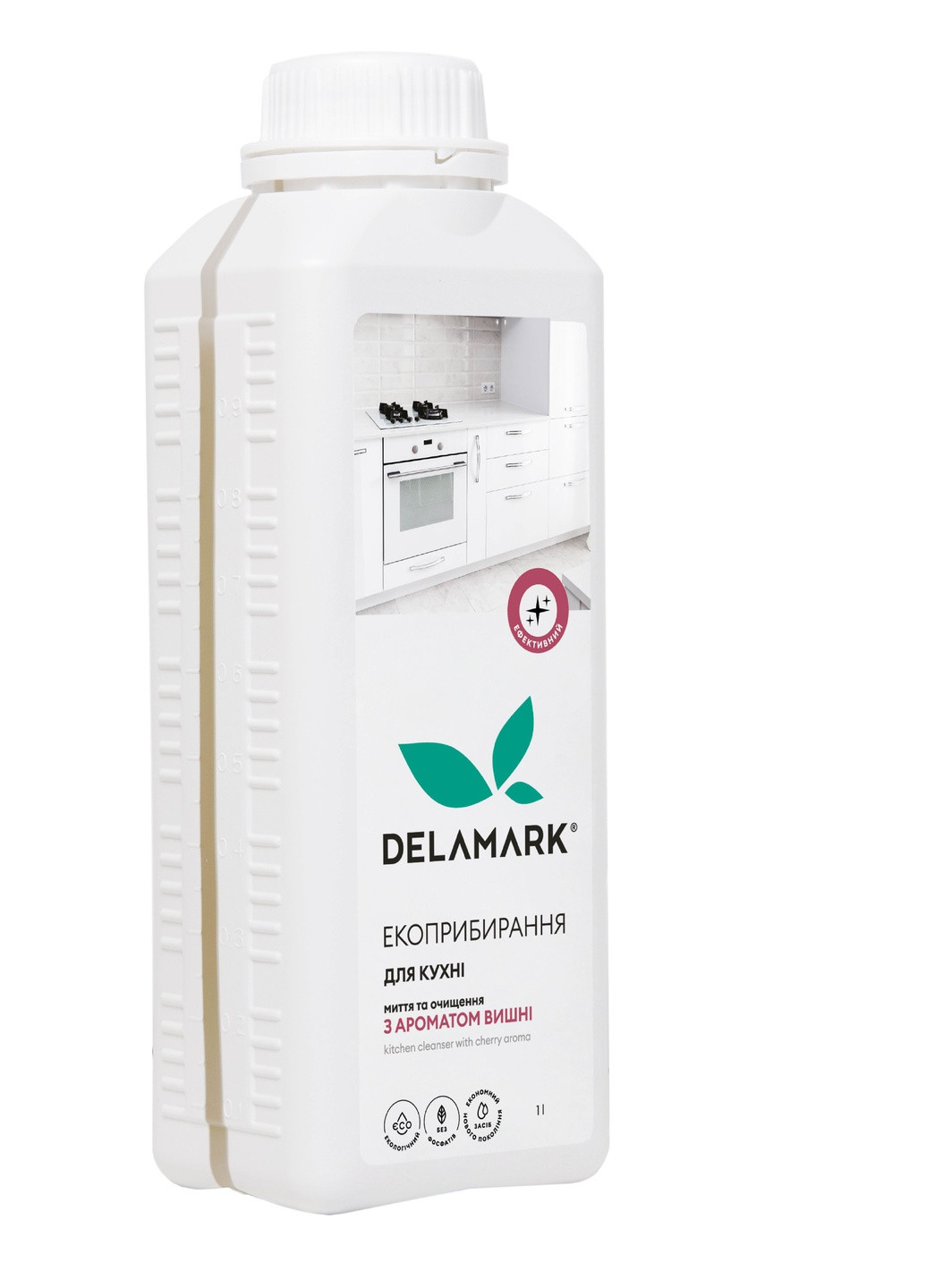 Универсальное средство для мытья кухни с ароматом вишни 1 л (4820152331960) DeLaMark (255056302)