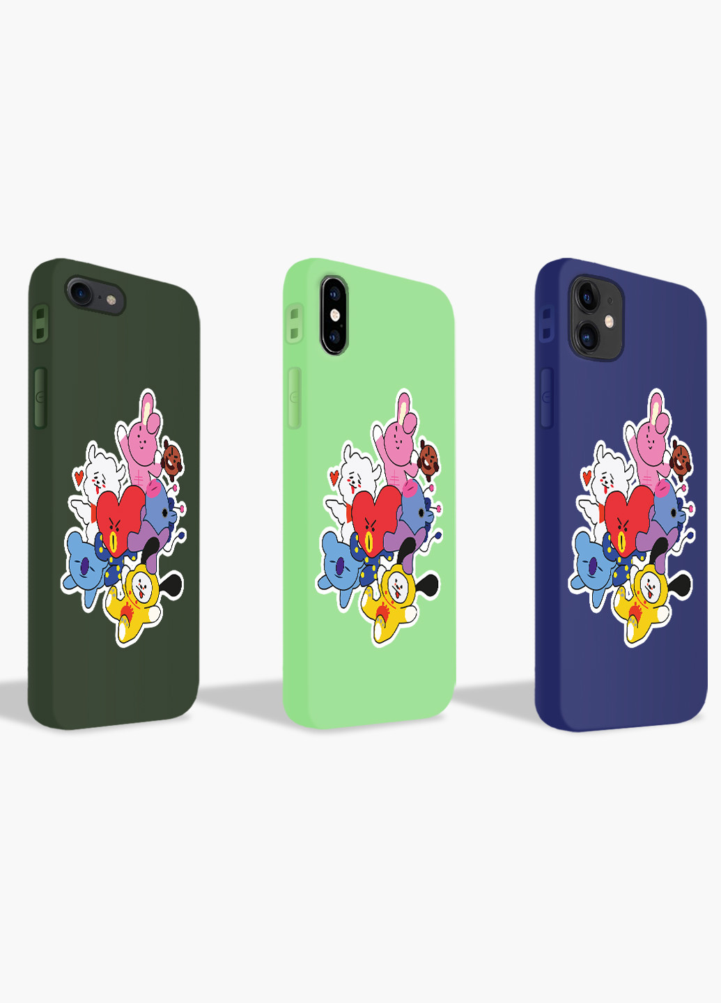 Чехол силиконовый Apple Iphone 8 plus БТС (BTS) (6154-1166) MobiPrint (219357467)