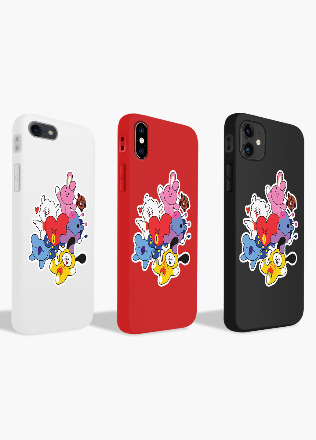 Чехол силиконовый Apple Iphone 8 plus БТС (BTS) (6154-1166) MobiPrint (219357467)