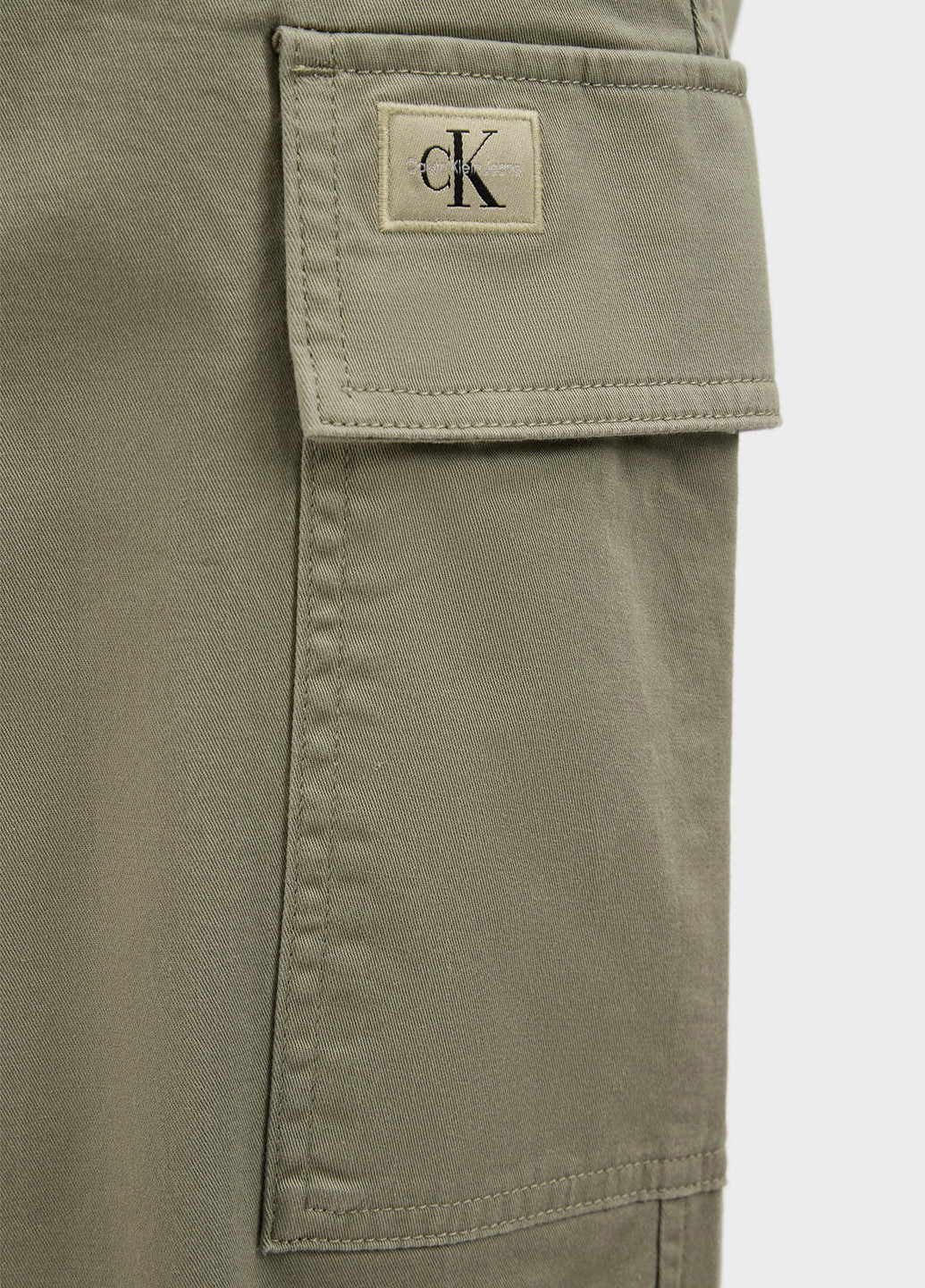 Оливковые кэжуал демисезонные карго брюки Calvin Klein Jeans