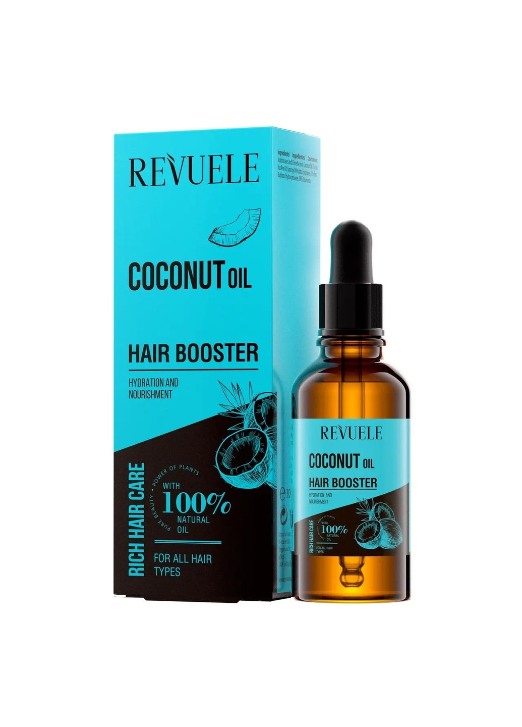 Бустер для волосся Кокосова олія 30 мл REVUELE (256164539)