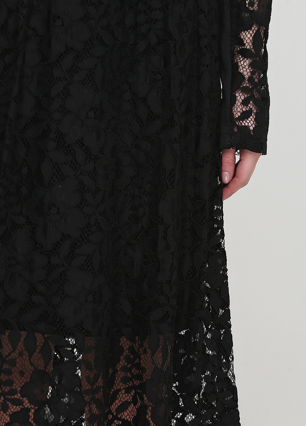 Чорна кежуал плаття, сукня кльош Kookai однотонна