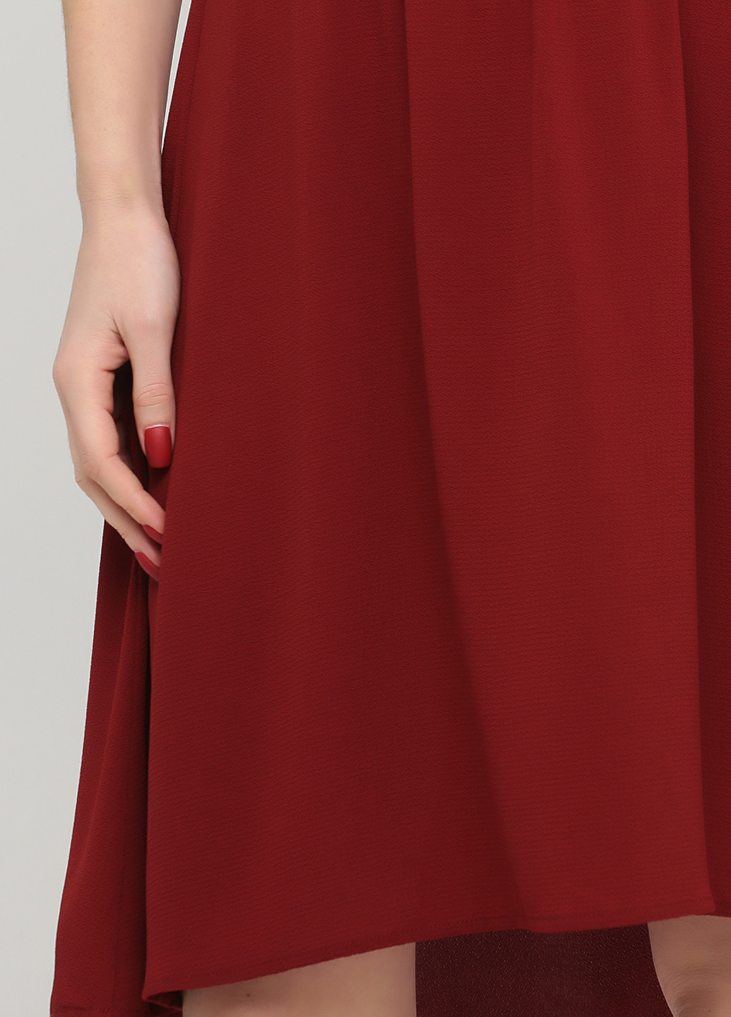 Темно-червона кежуал сукня кльош Only однотонна