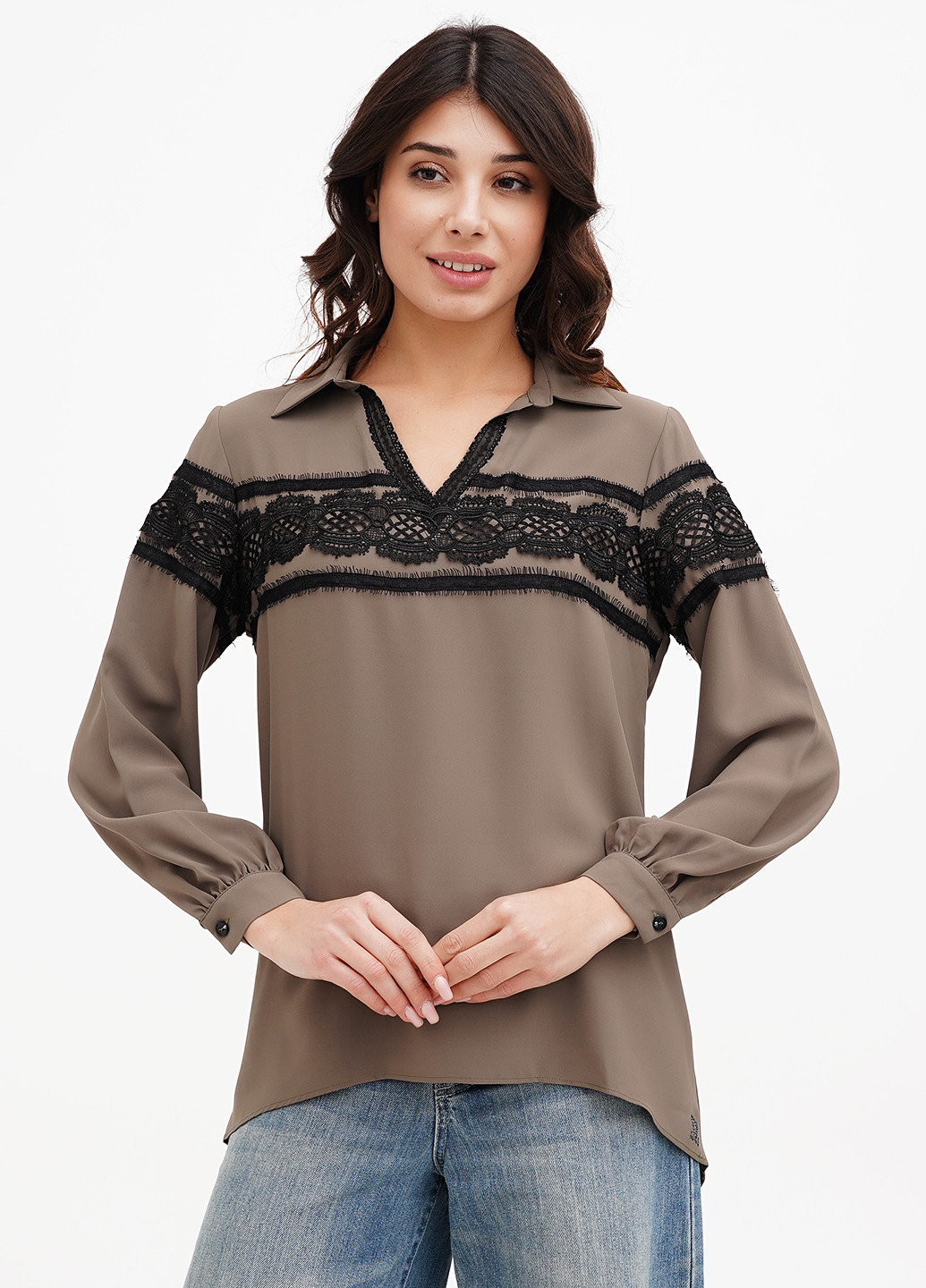 Хакі блуза Sassofono