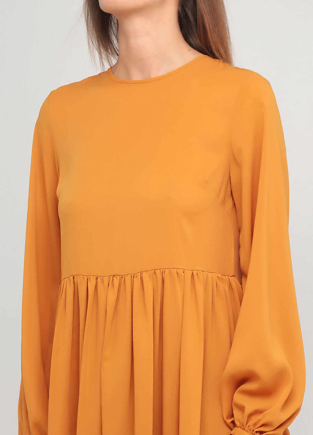 Оранжевое кэжуал платье оверсайз NA-KD однотонное