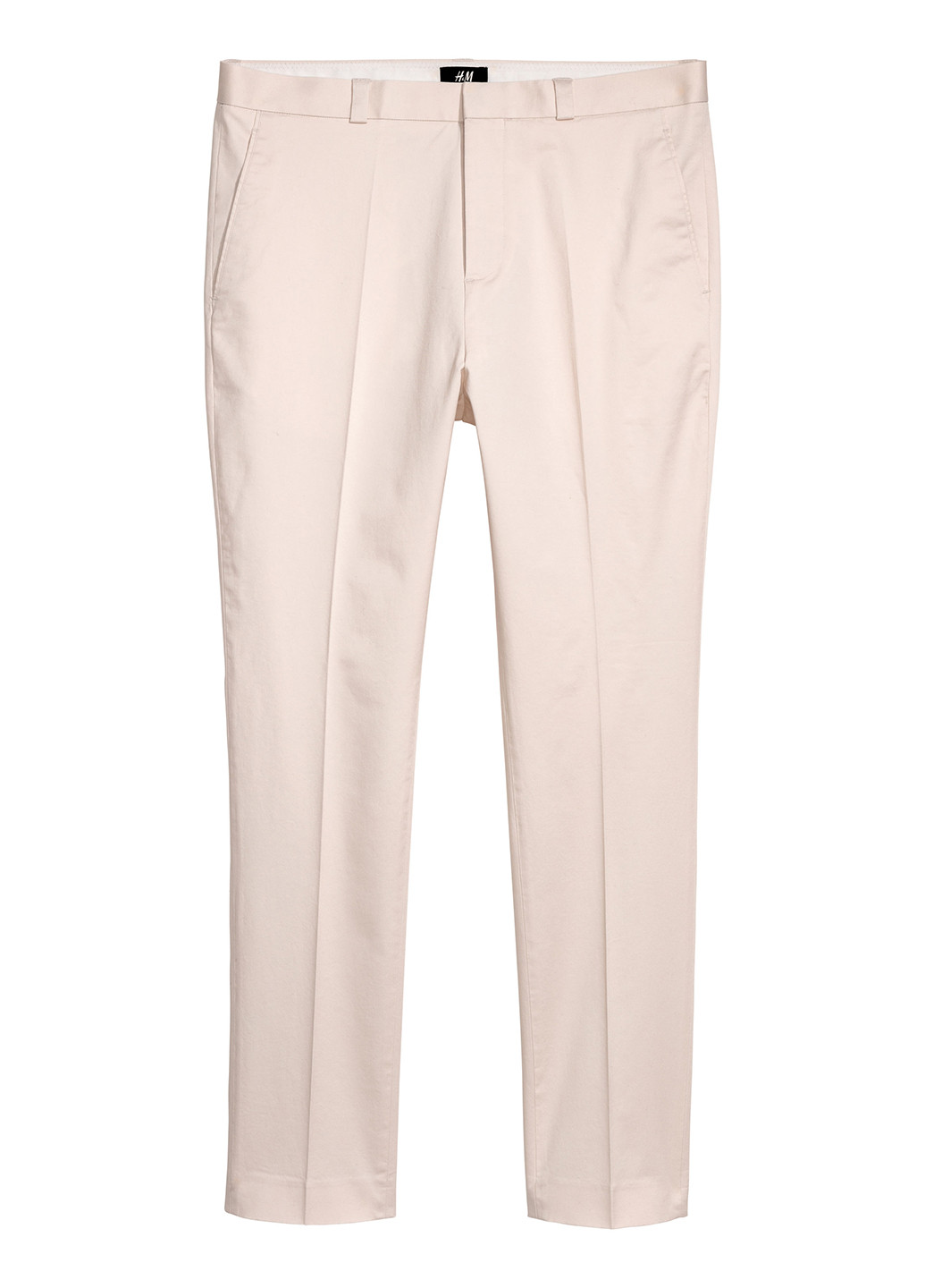 Светло-бежевые кэжуал демисезонные классические брюки H&M