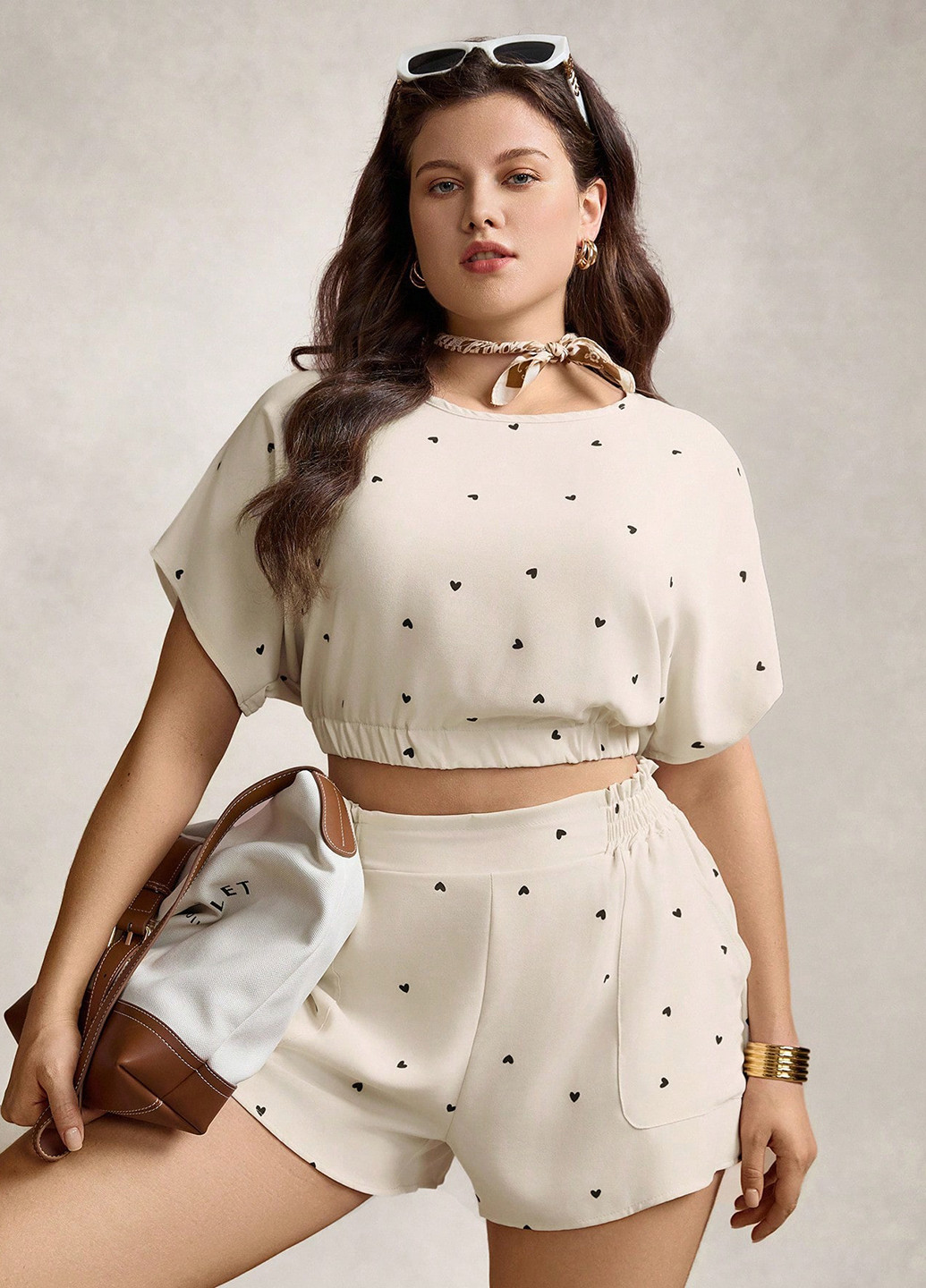 Костюм (топ, шорты) SHEIN (366071614)