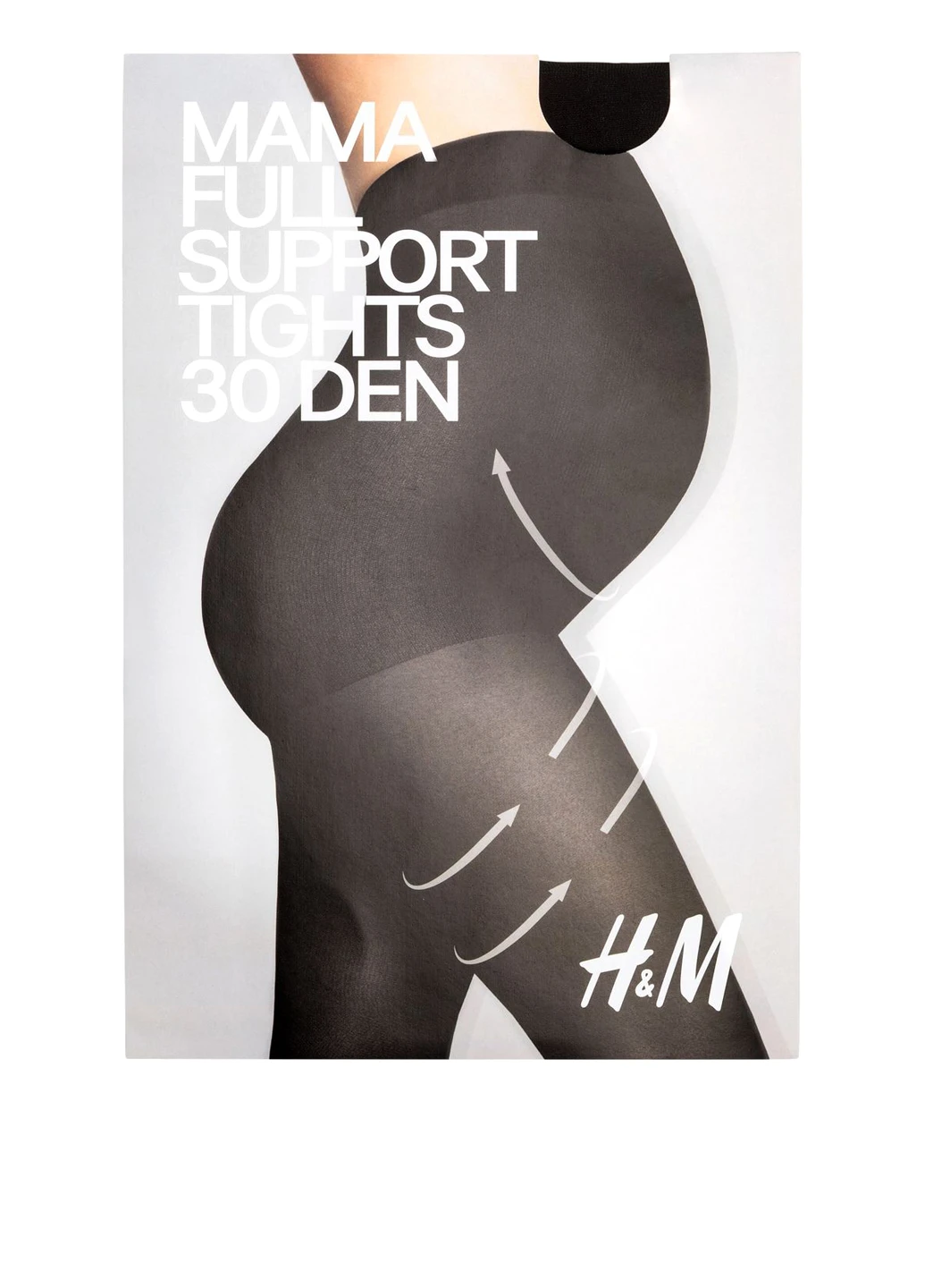 Колготки для вагітних 30 Den, чорний H&M (203057528)