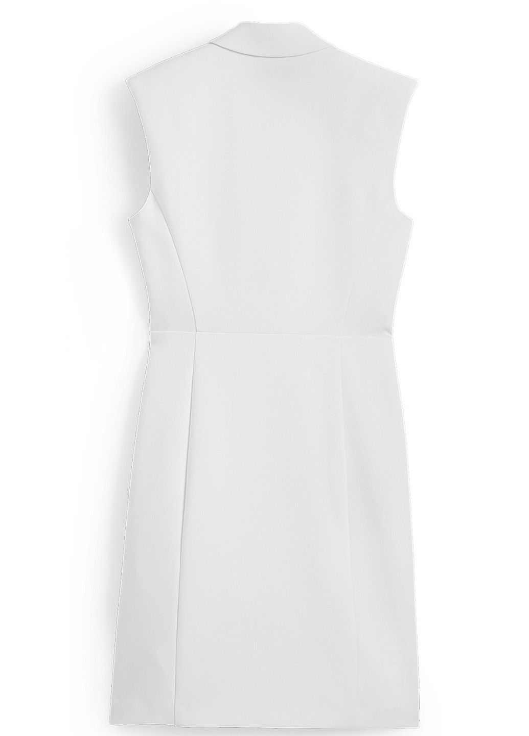 Белое деловое, кэжуал платье на запах, платье-жакет C&A однотонное