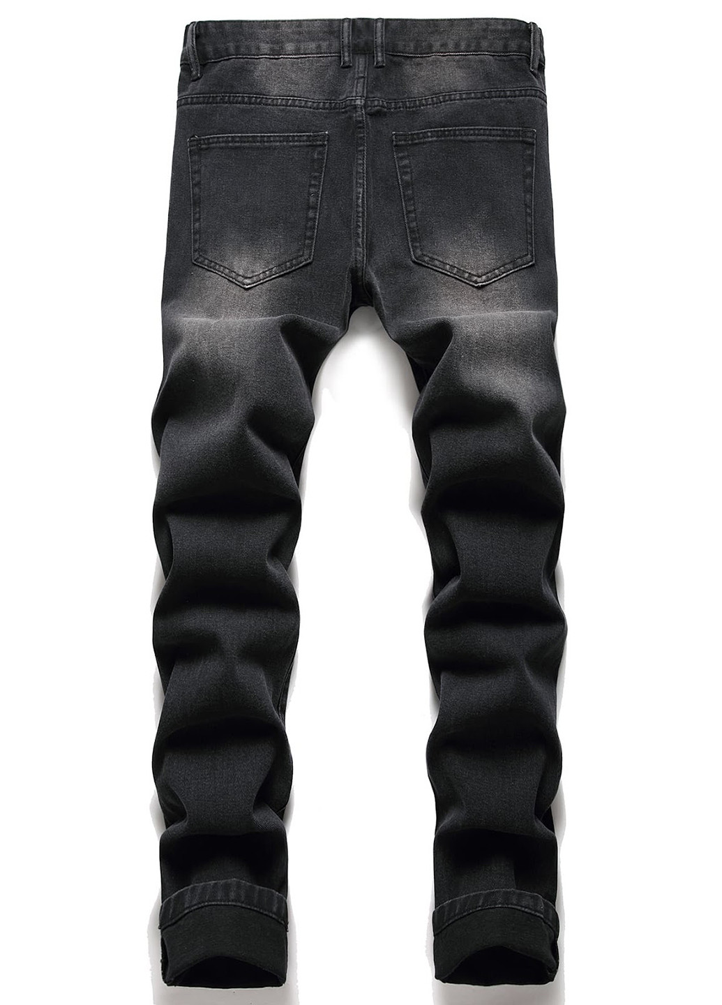 Темно-серые демисезонные слим джинсы SHEIN