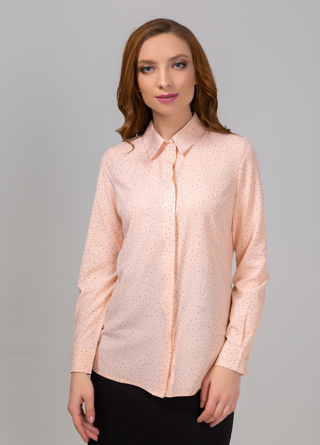 Персиковая демисезонная блуза Azuri