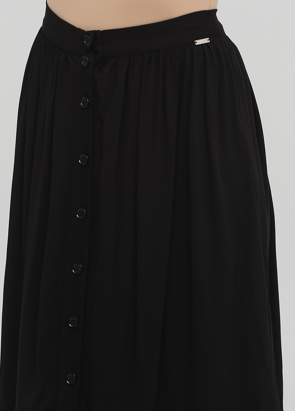 Черная кэжуал однотонная юбка PDK клешированная