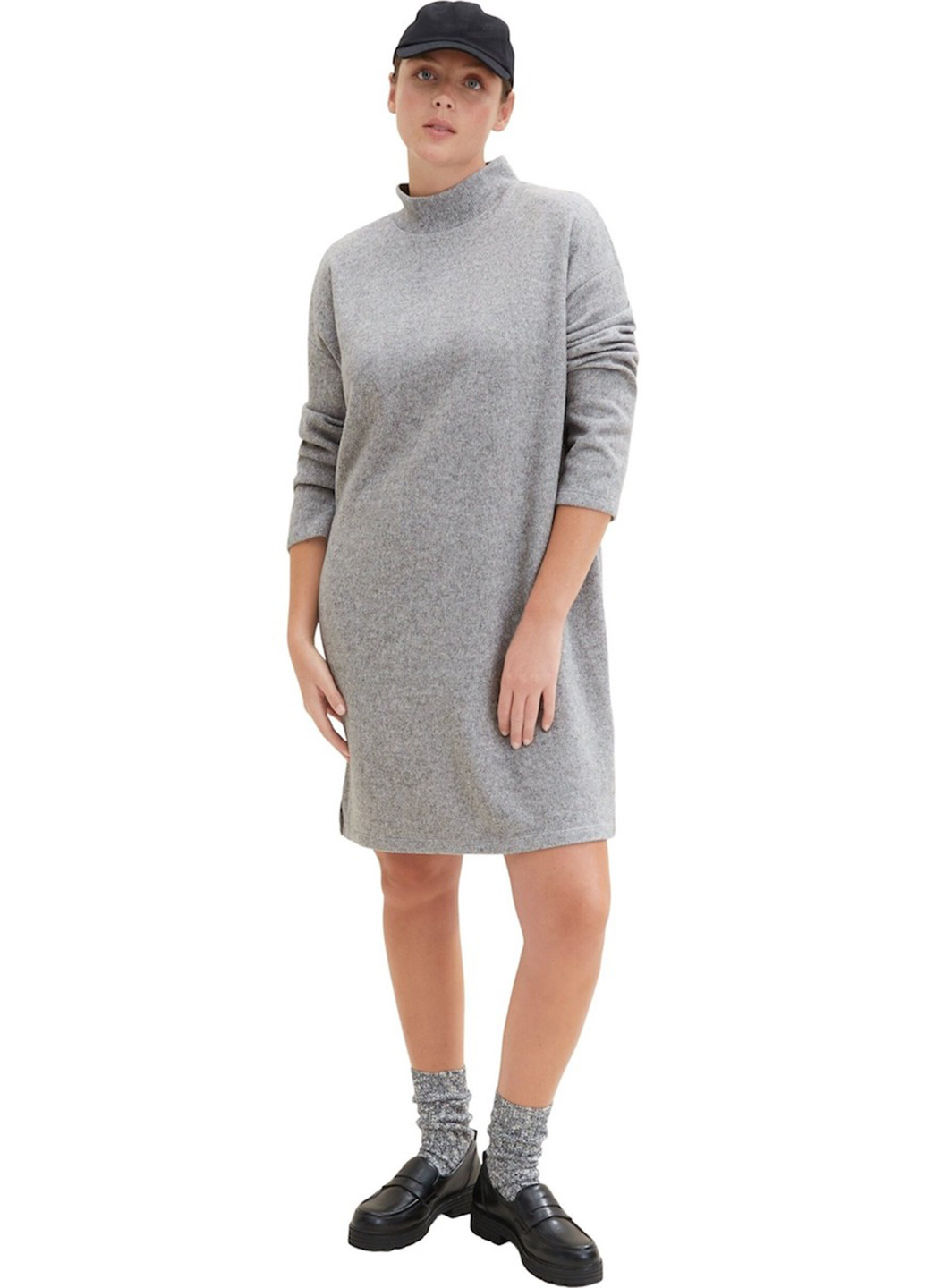 Сіра кежуал сукня Tom Tailor меланжева