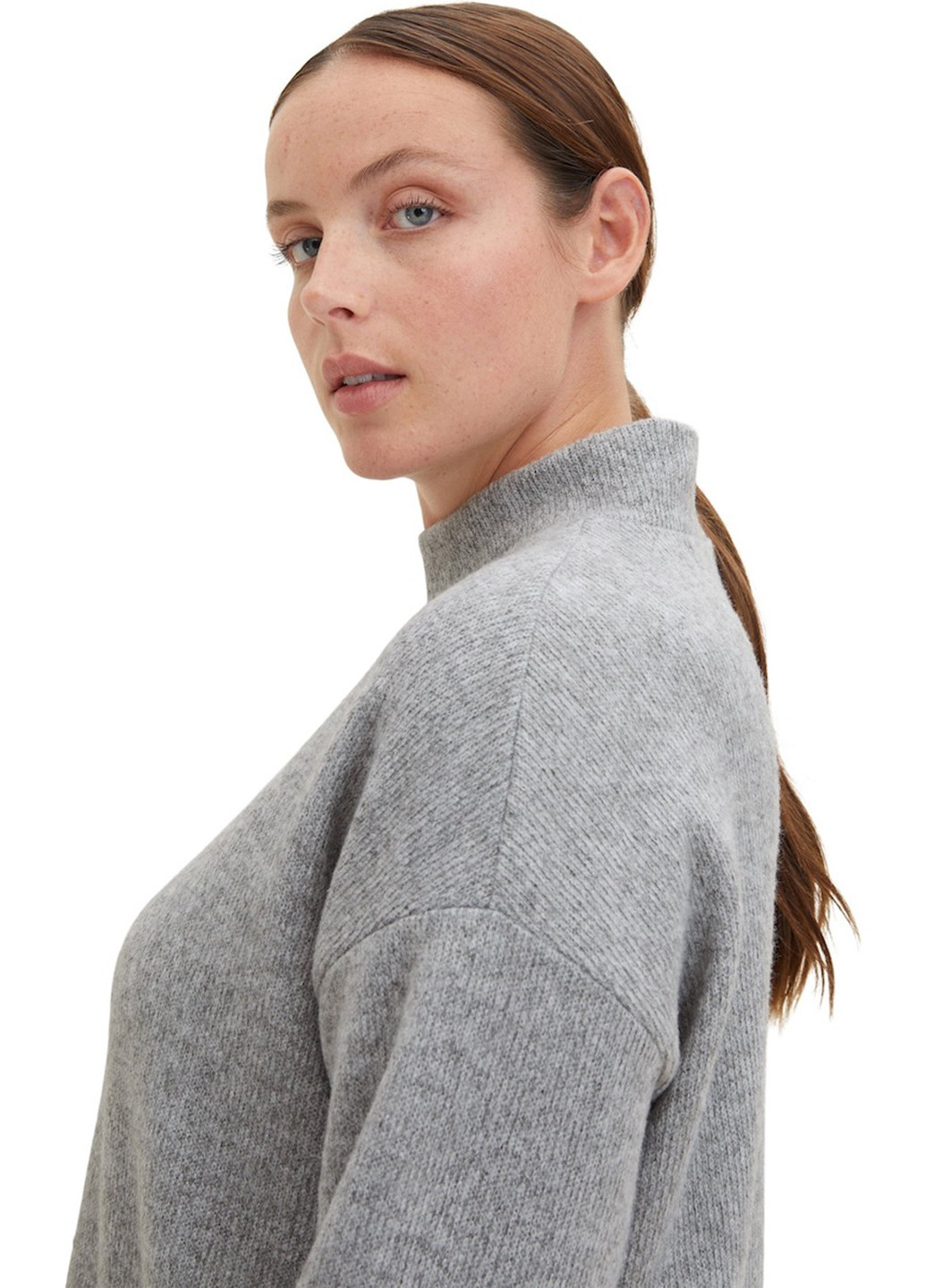 Сіра кежуал сукня Tom Tailor меланжева