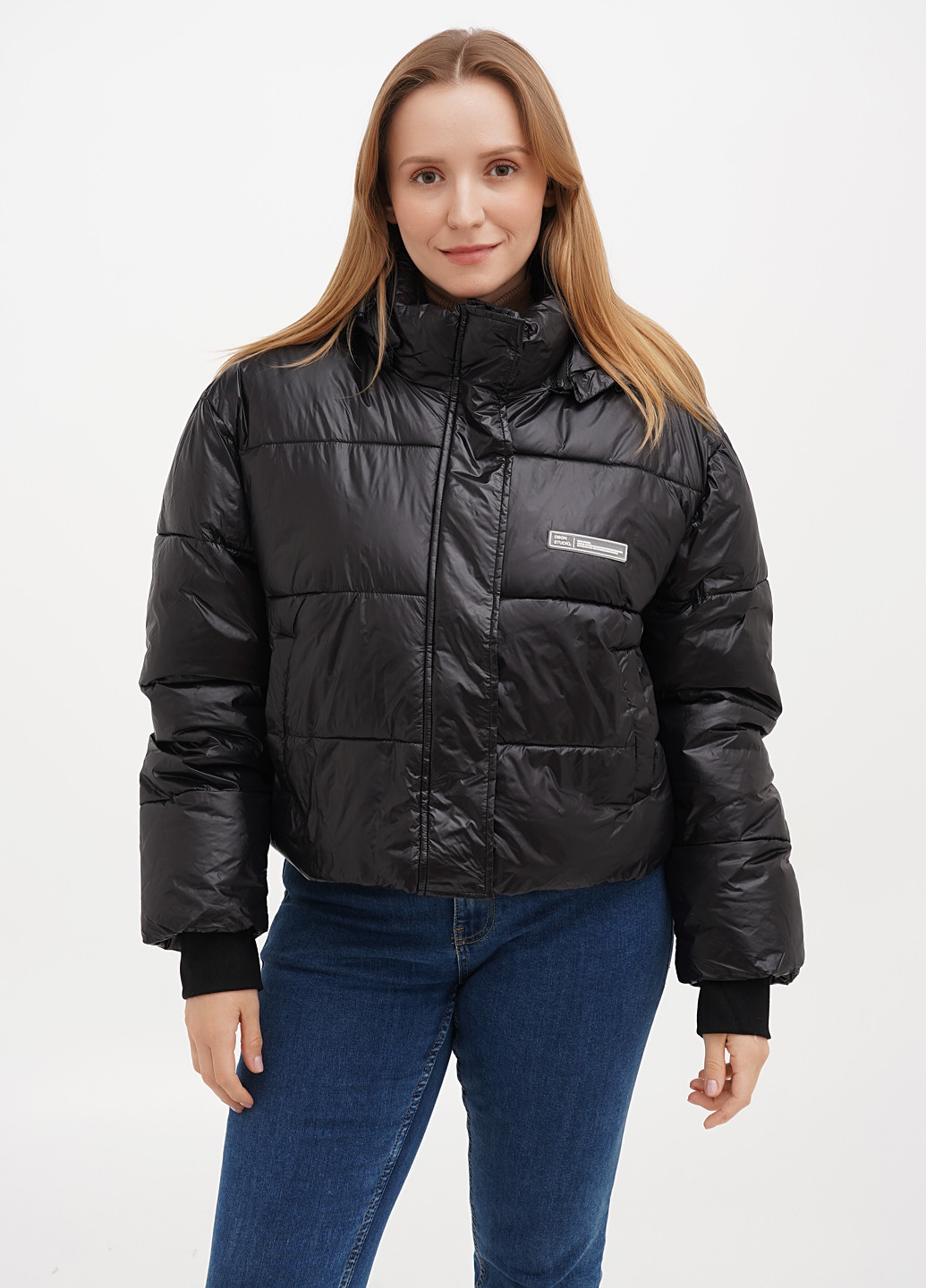 Чорна демісезонна куртка Boohoo