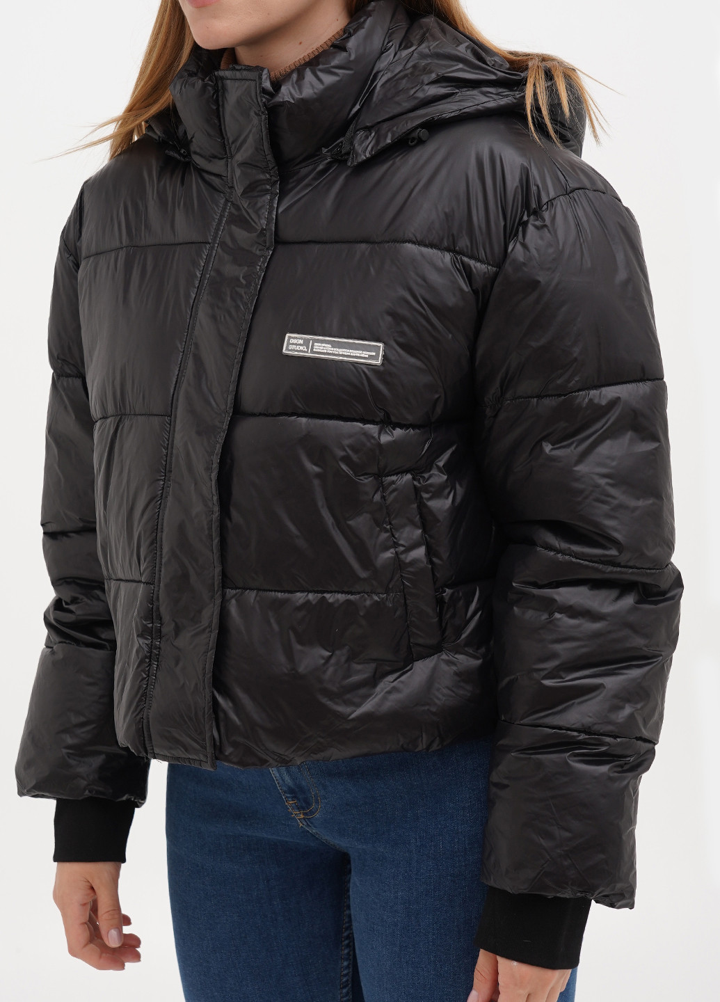 Чорна демісезонна куртка Boohoo