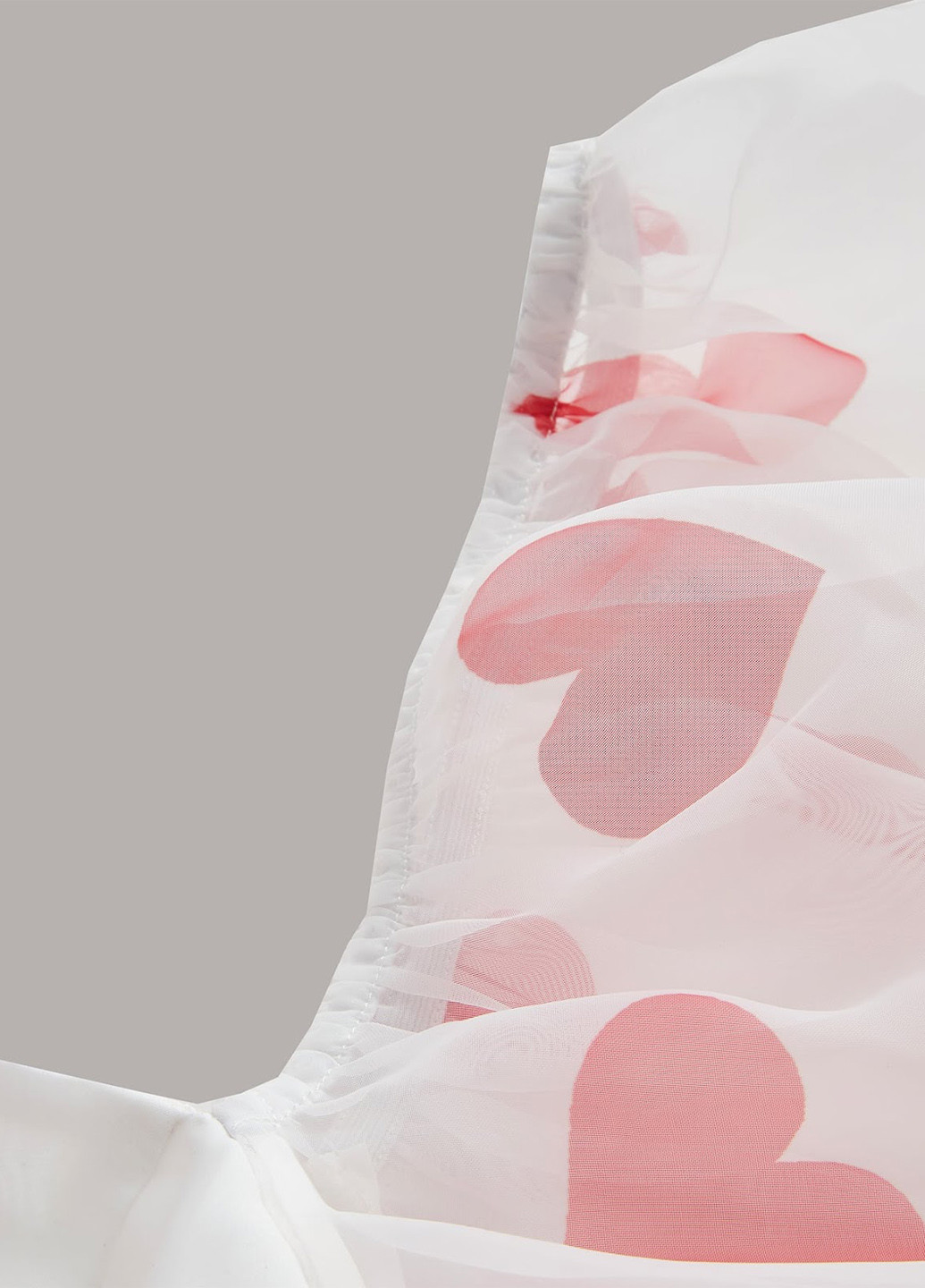 Білий кежуал сукня кльош SHEIN сердечка