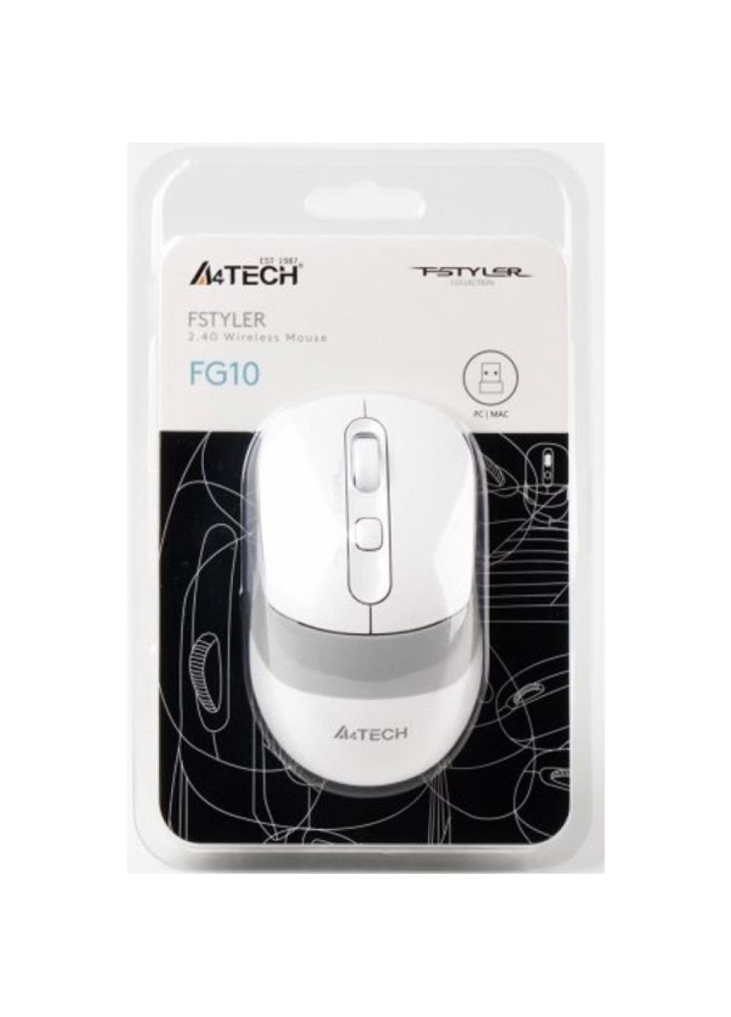 Мышка FG10 White A4Tech (253546668)