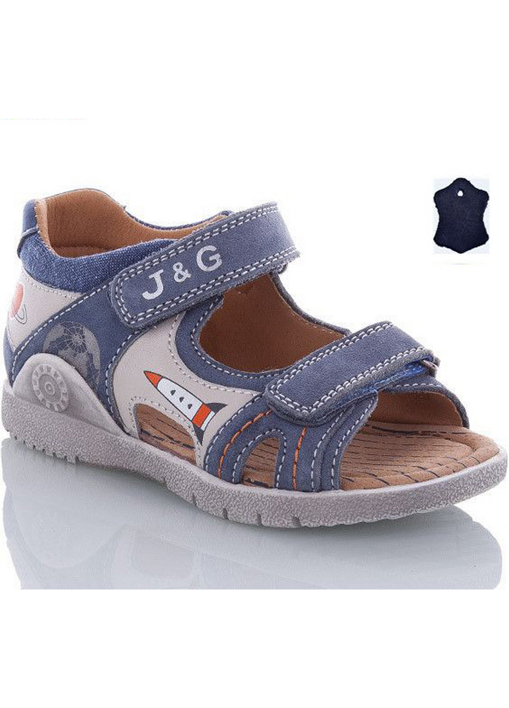 Голубые кэжуал кожаные сандалии ma1377-17 29 голубой Jong Golf