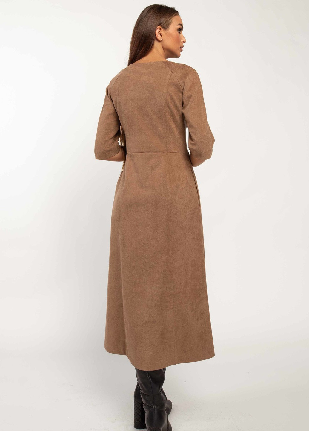 Бежева кежуал сукня Ри Мари однотонна