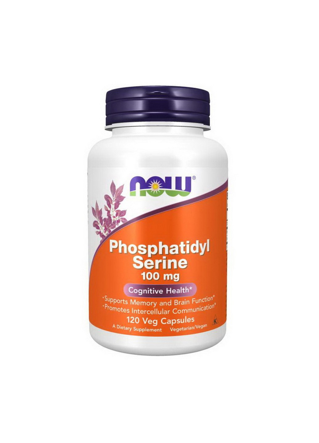 Фосфатидил серин Phosphatidyl Serine 100 mg 60 капсул Now Foods (255410193)