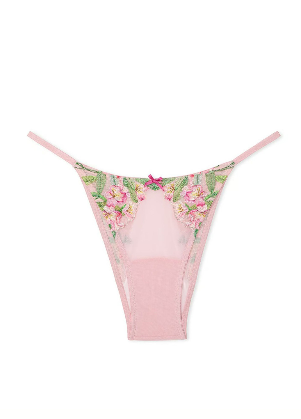 Рожевий демісезонний комплект (пояс для панчіх, трусики) Victoria's Secret