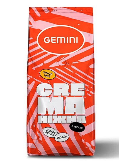 Кофе Crema в зернах 250 г Gemini (253694081)