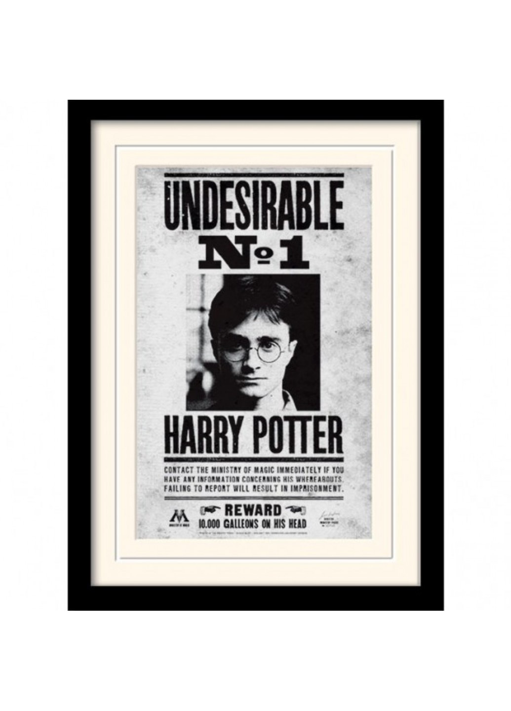 Постер в раме "Harry Potter (Undesirable No1)" 30 x 40 см Pyramid International (210895207)