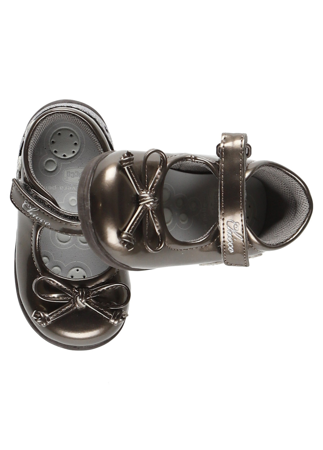 Коричневые туфли без каблука Chicco