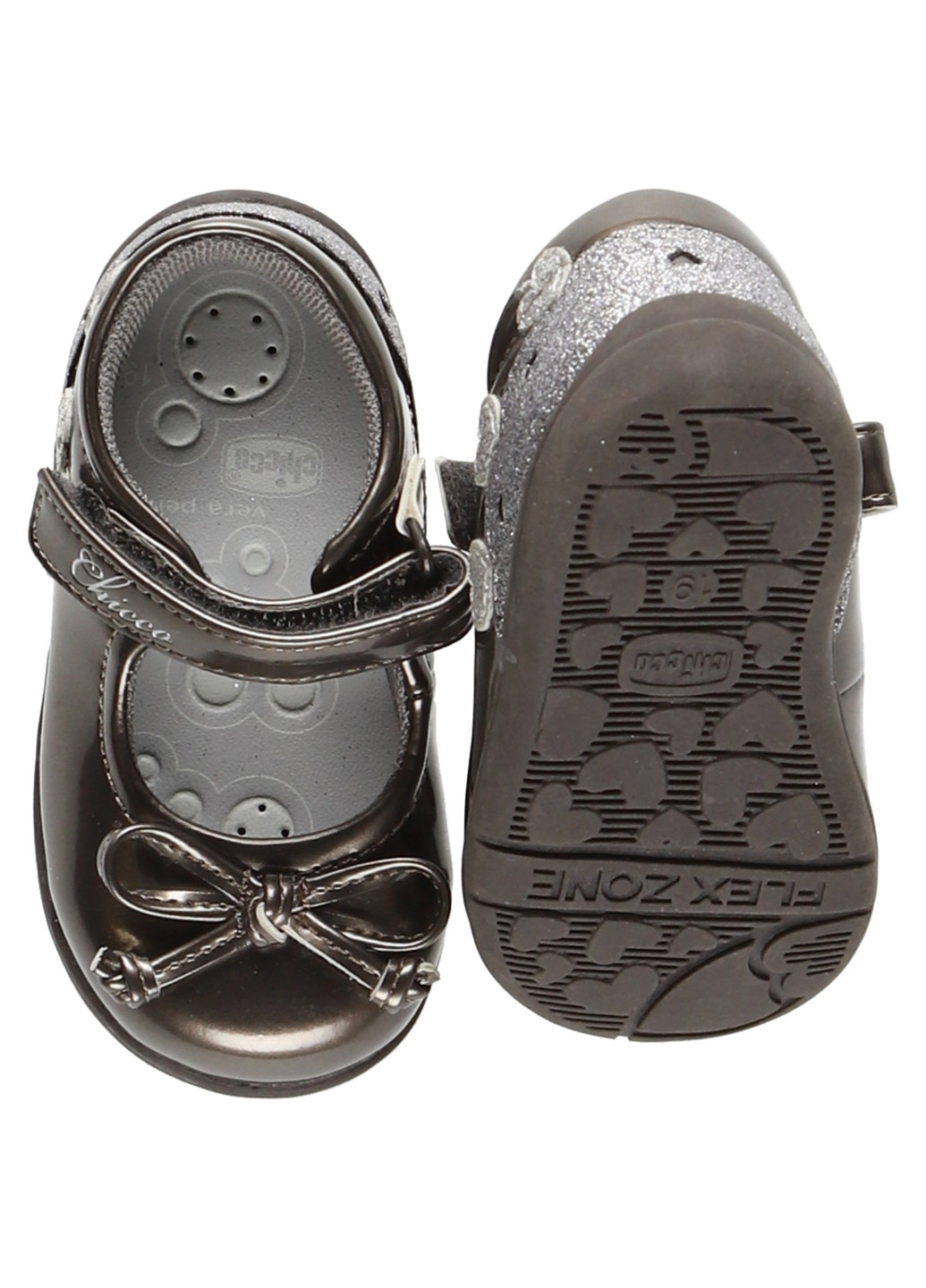 Коричневые туфли без каблука Chicco