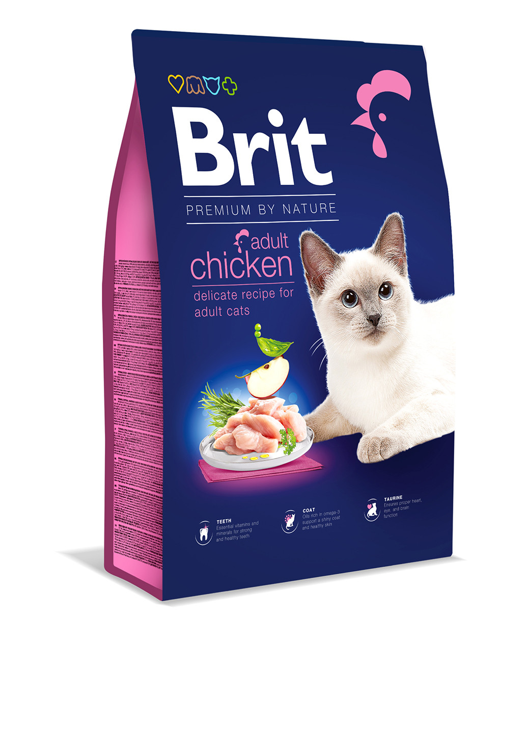 Сухой корм Cat Adult Chicken с курицей, 8 кг Brit Premium (252461495)