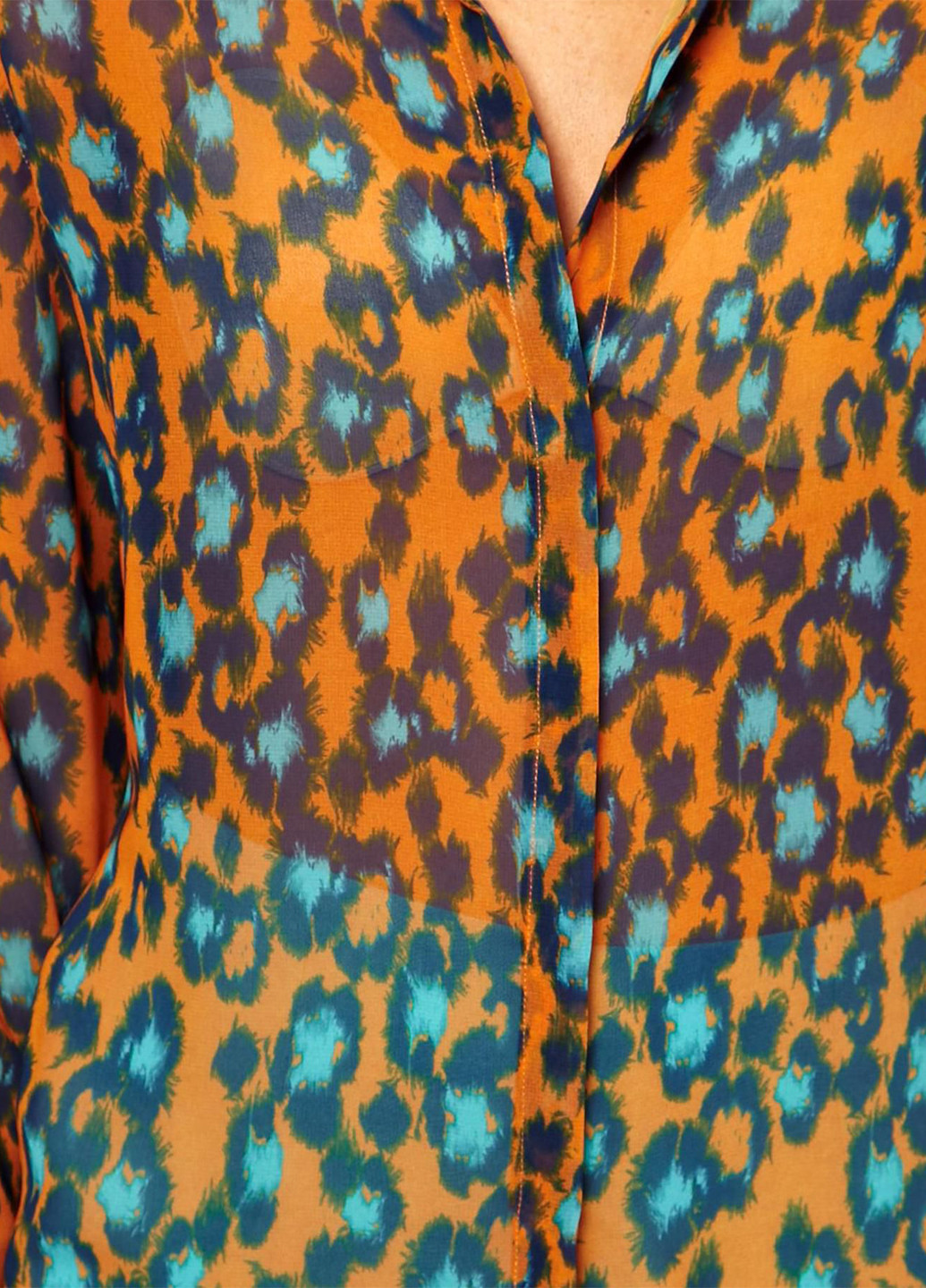 Оранжевая кэжуал рубашка леопардовый Asos