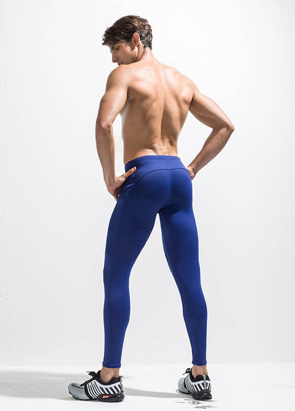 Синие спортивные демисезонные зауженные брюки Deenyt
