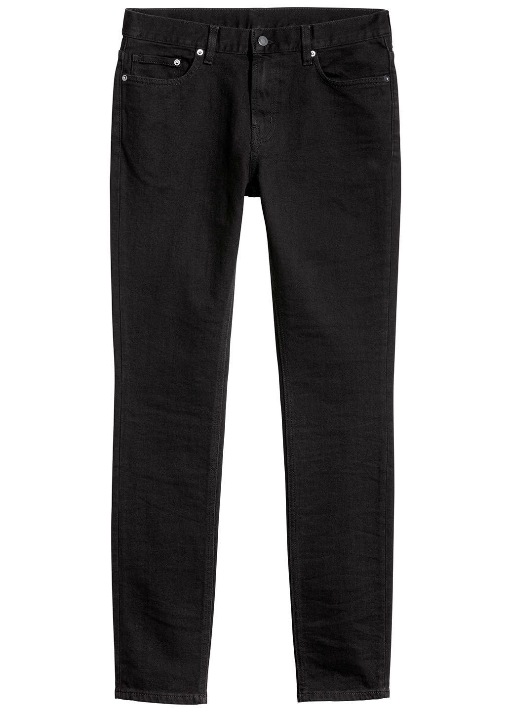 Черные демисезонные зауженные, скинни джинсы H&M
