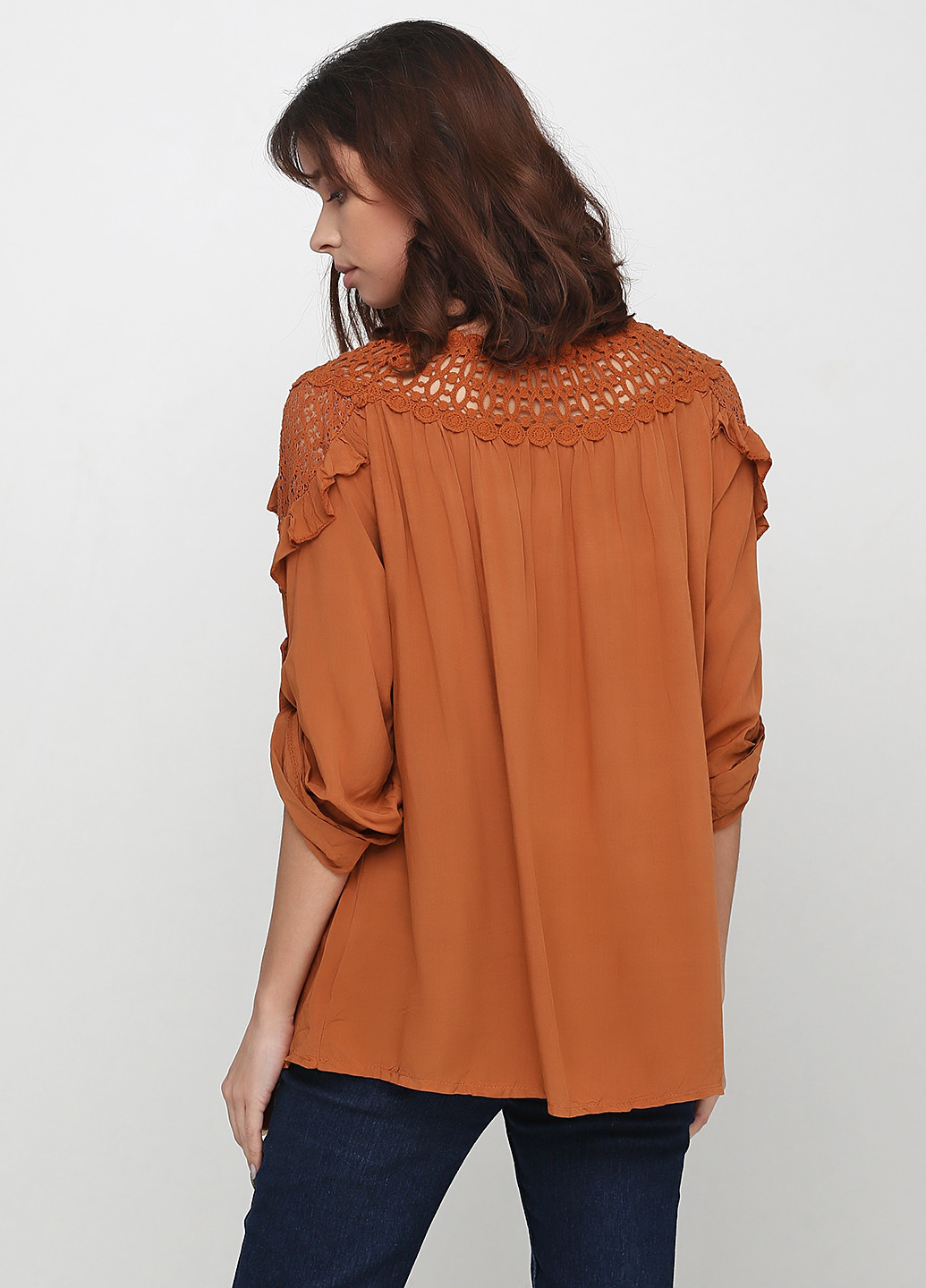 Светло-коричневая демисезонная блуза Made in Italy