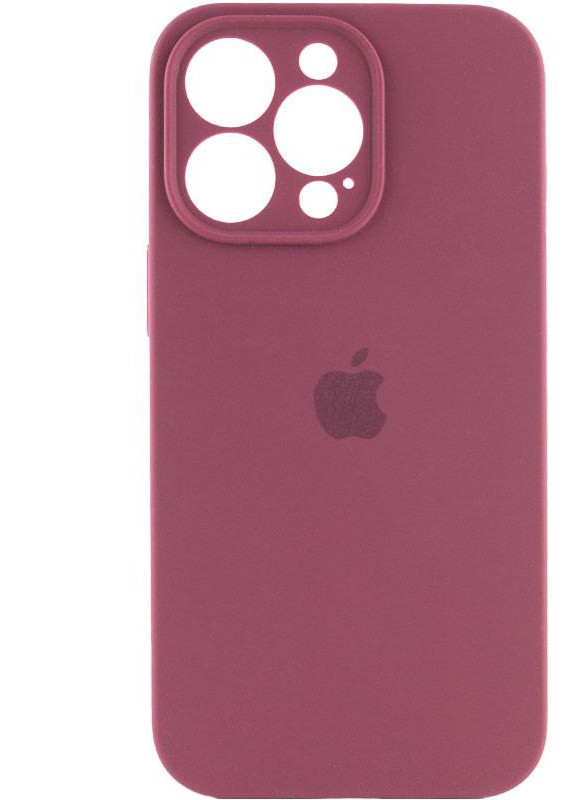 Силиконовый Чехол Накладка Закрытая Камера Silicone Case Full Camera Для iPhone 13 Pro Max Marsala No Brand (254091915)