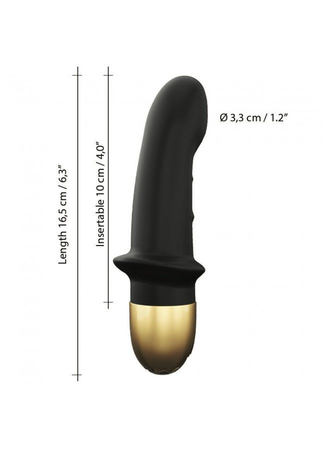 Вибратор Mini Lover Black 2.0 для точки G и массажа простаты Dorcel (252297349)