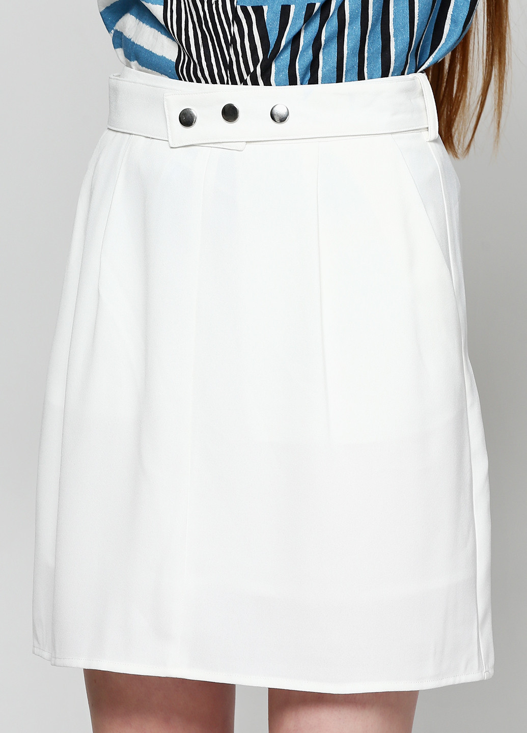 Белая кэжуал однотонная юбка Silvian Heach мини
