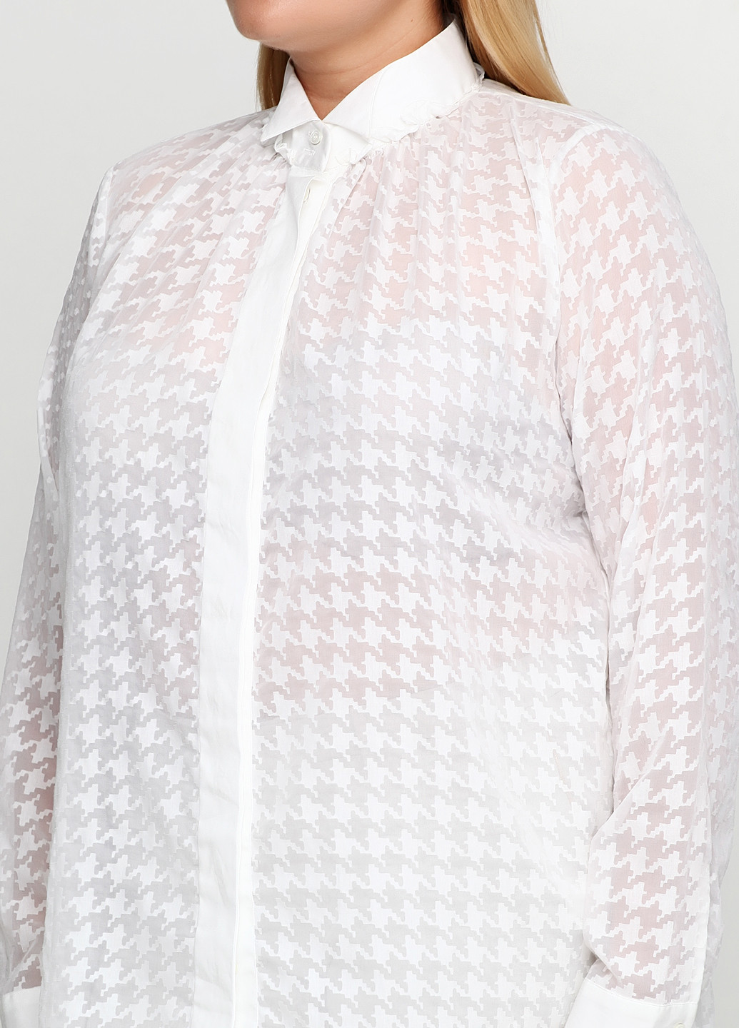 Белая летняя блуза Van Laack
