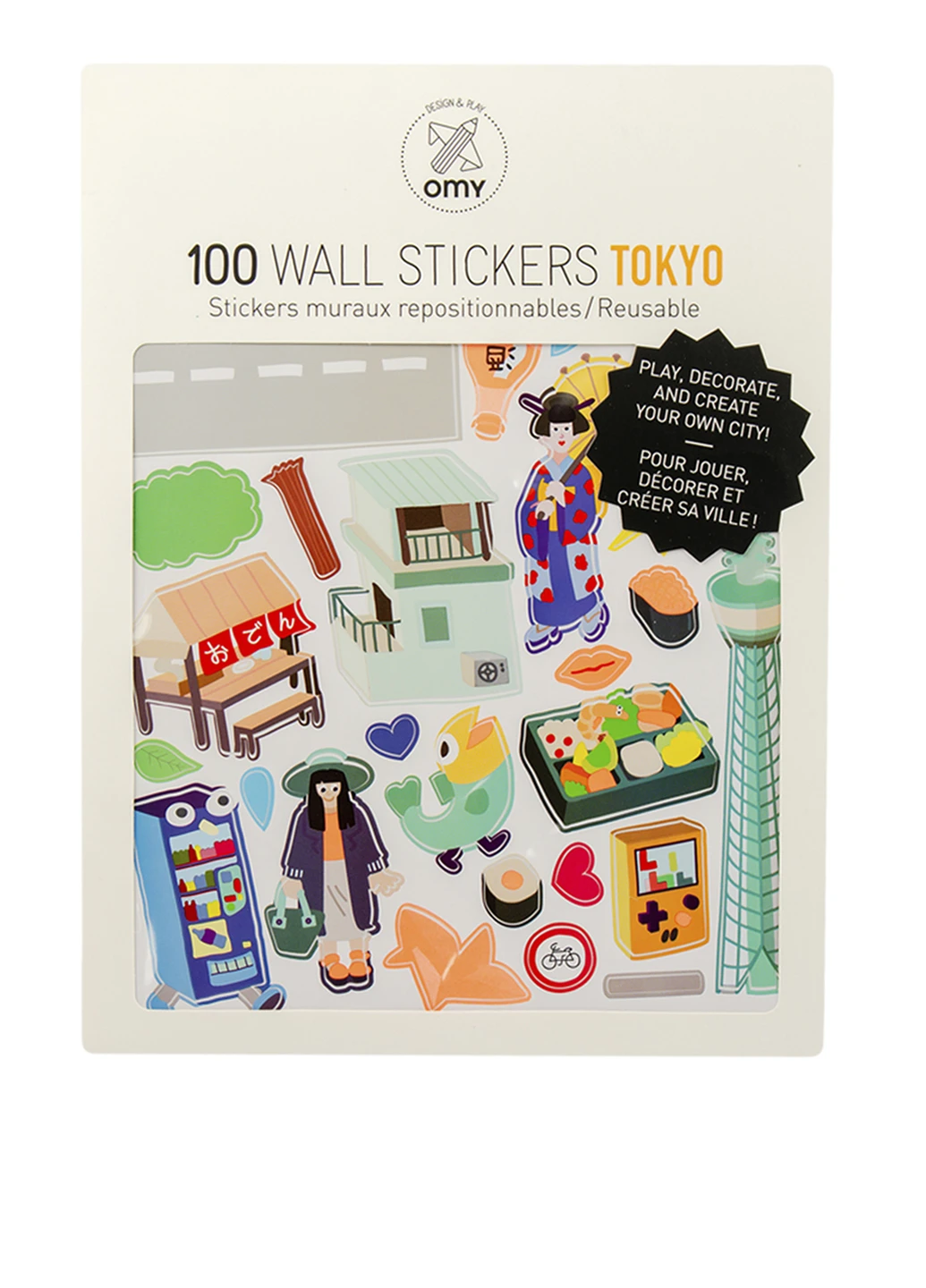 Наклейка декоративна tokyo (100 шт.) Omy (126330165)