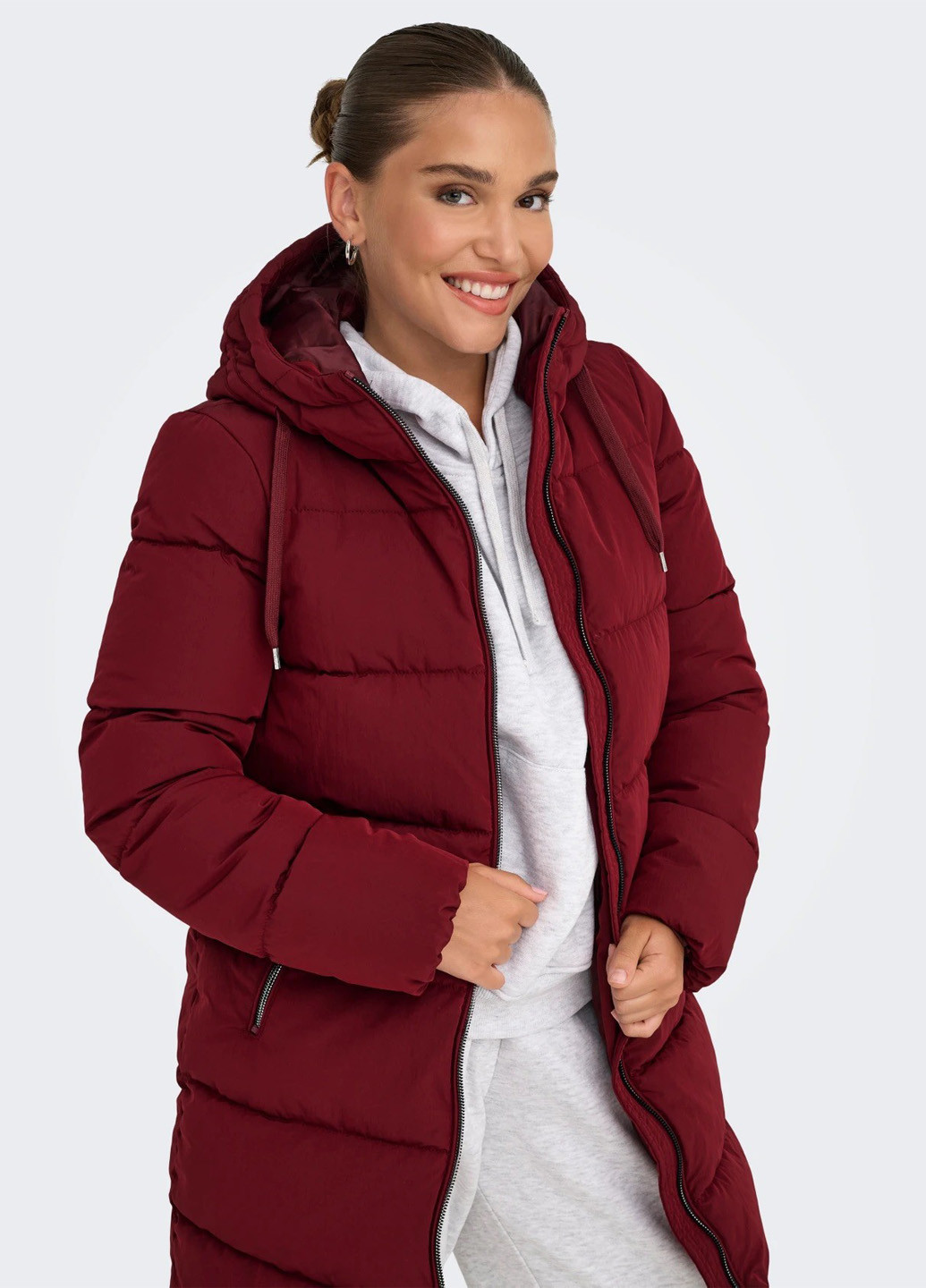 Вишневое зимнее Куртка Only