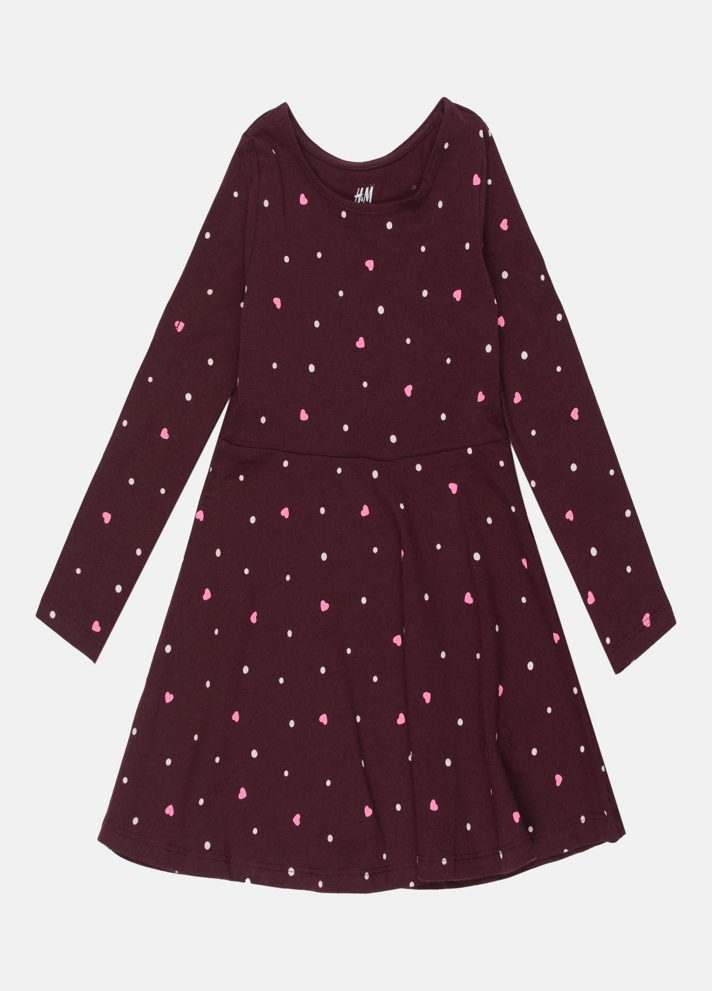 Бордовое платье H&M (236758502)