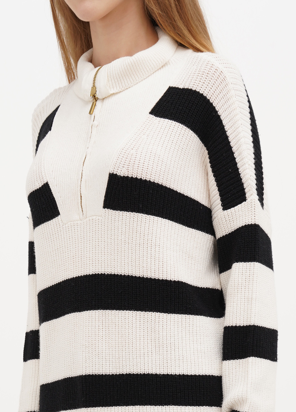 Черно-белый демисезонный свитер Boohoo