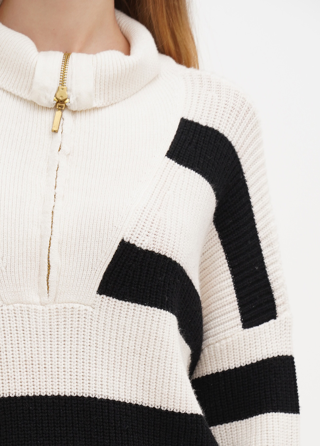 Черно-белый демисезонный свитер Boohoo